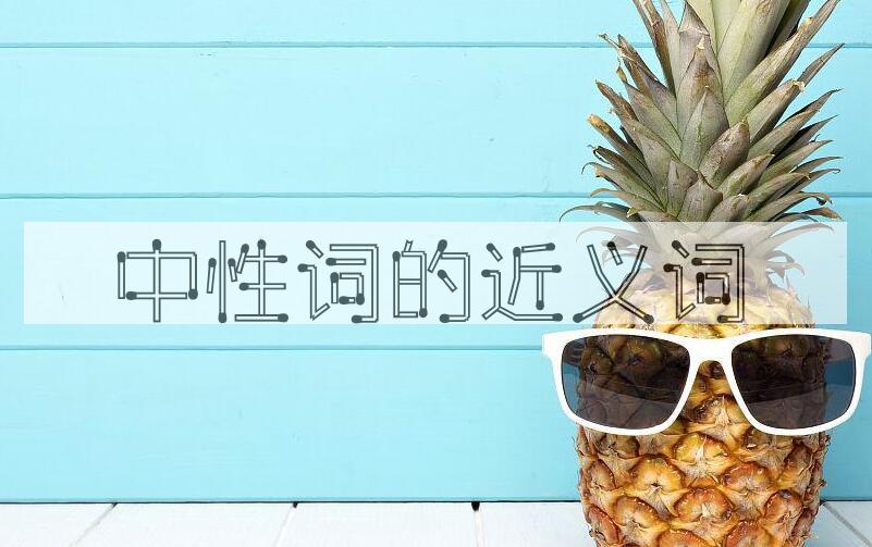用中性词造句