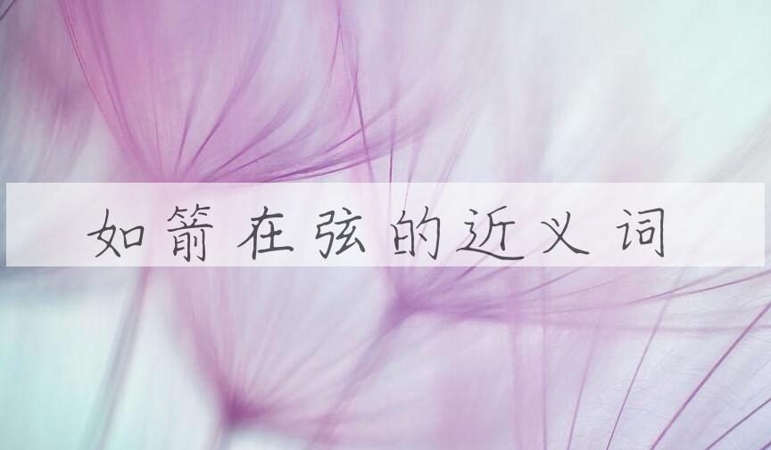 用如箭在弦造句