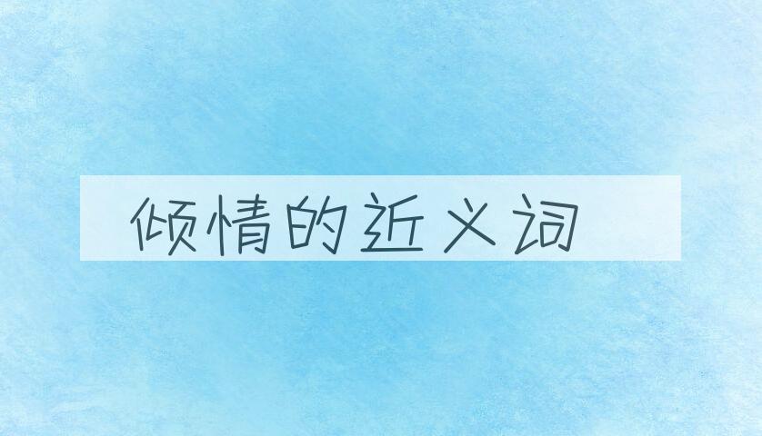 用倾情造句