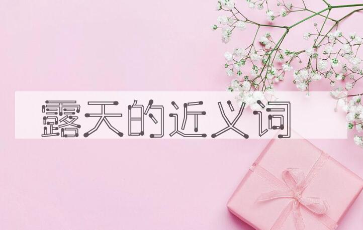 用露天造句