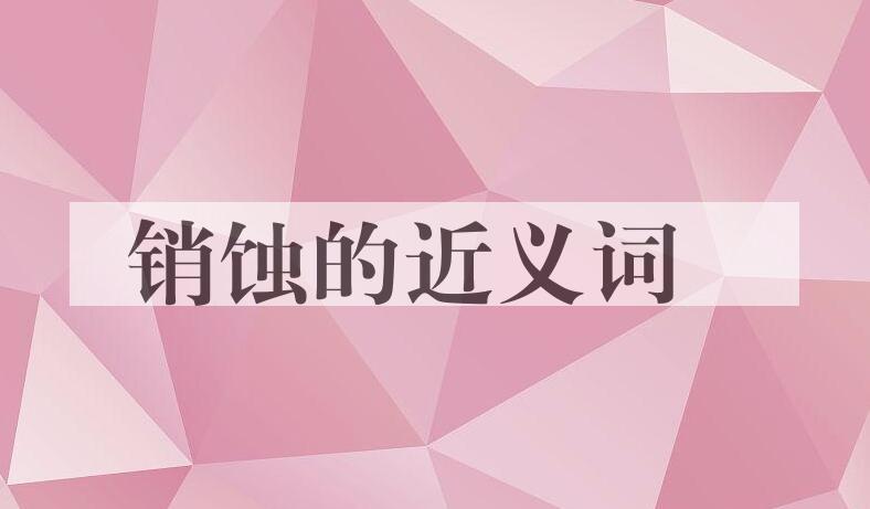 用销蚀造句