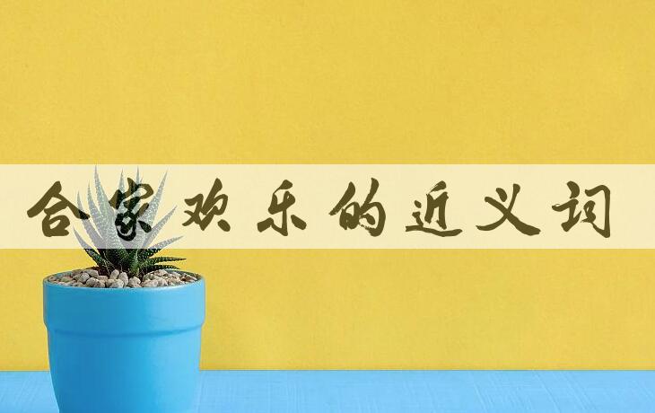 用合家欢乐造句