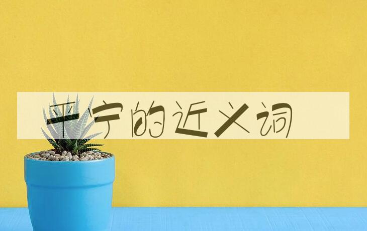 用平宁造句