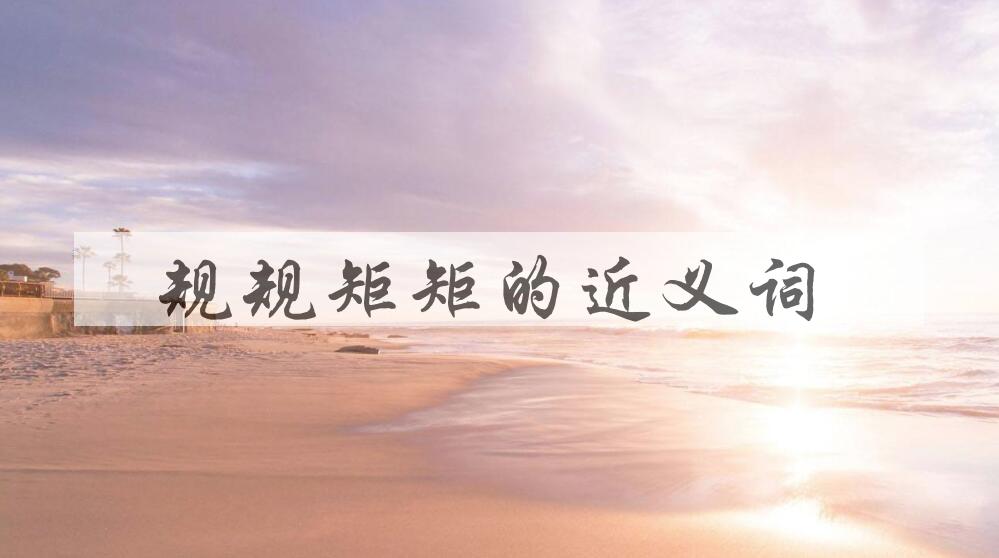 用规规矩矩造句