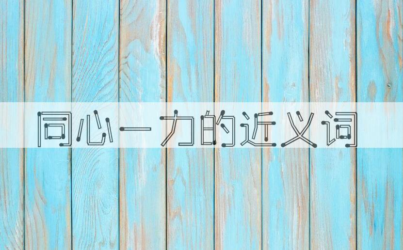 用同心一力造句