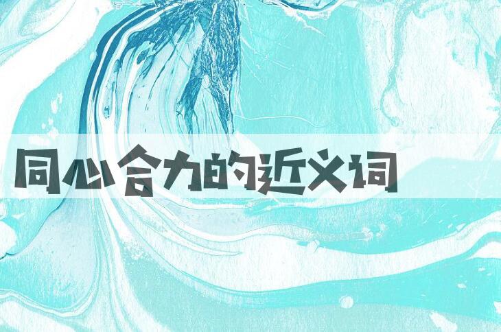 用同心合力造句