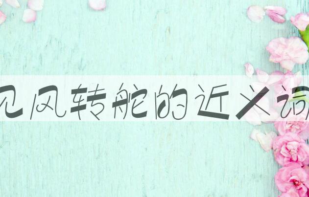 用见风转舵造句