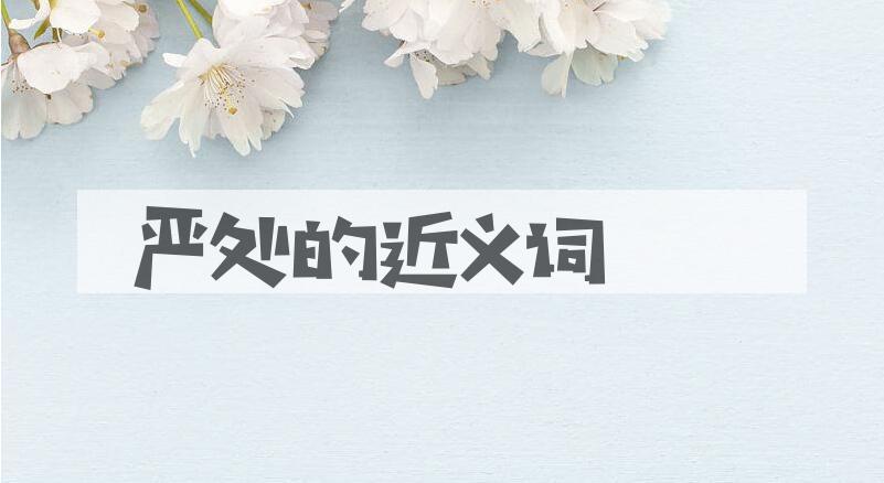 用严处造句