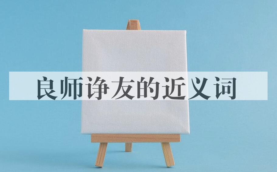 用良师诤友造句