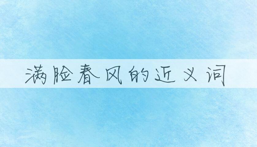 用满脸春风造句