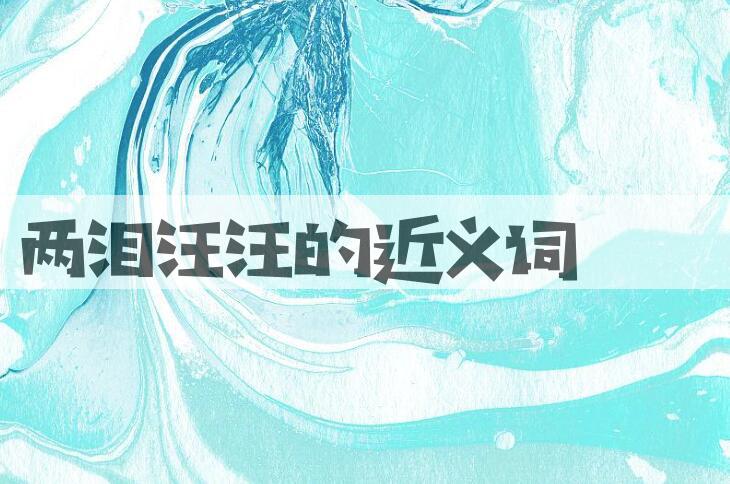 用两泪汪汪造句