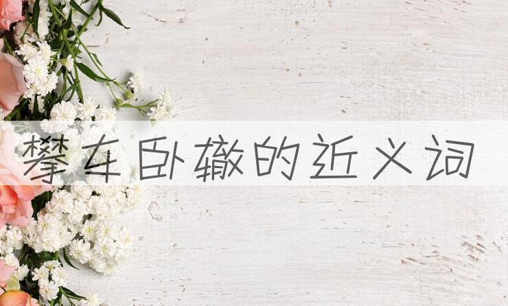 用攀车卧辙造句