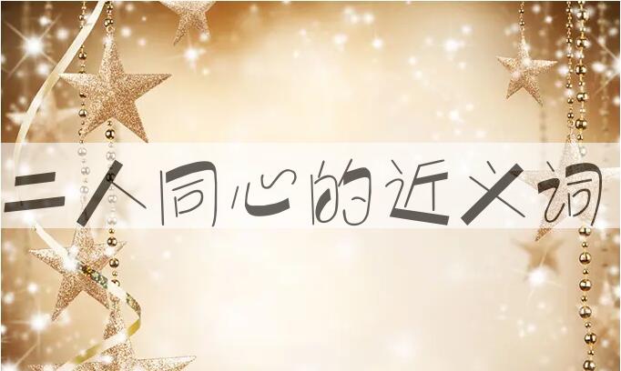 用二人同心造句