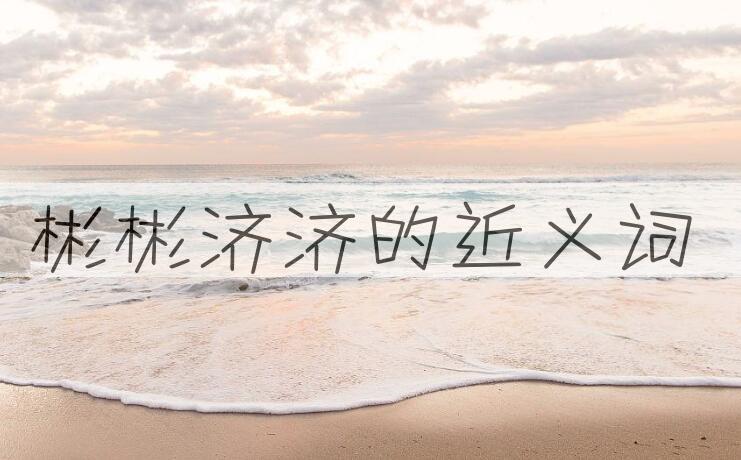 用彬彬济济造句