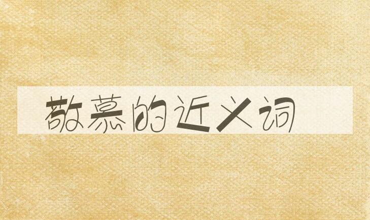 用敬慕造句