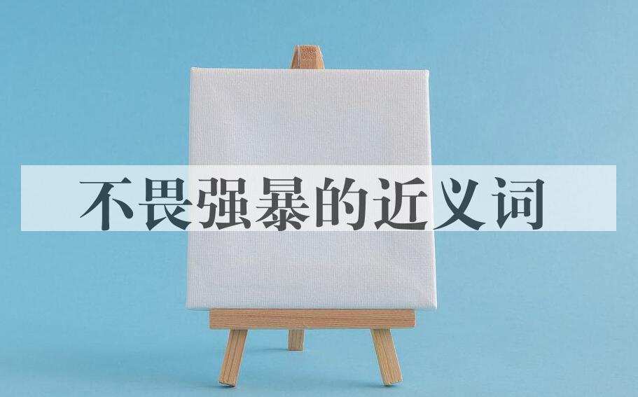 用不畏强暴造句