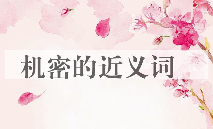 用机密造句