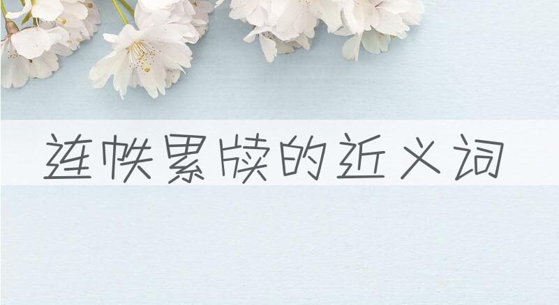 用连帙累牍造句