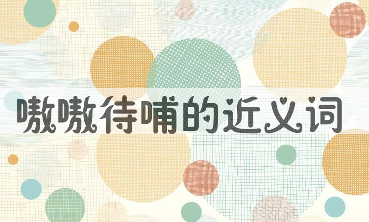 用嗷嗷待哺造句