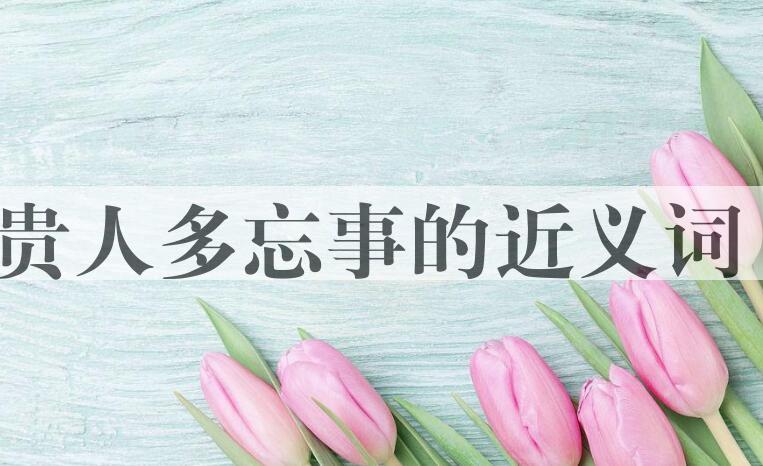 用贵人多忘事造句