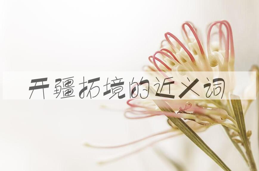 用开疆拓境造句