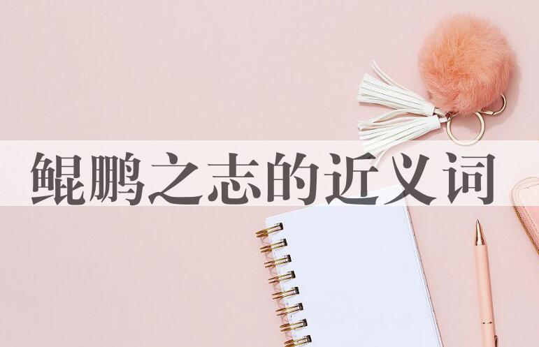 用鲲鹏之志造句
