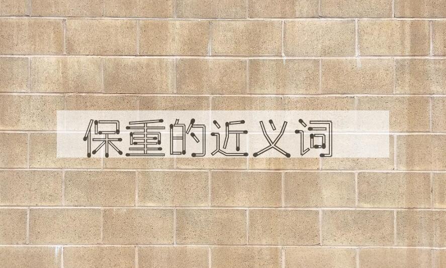 用保重造句