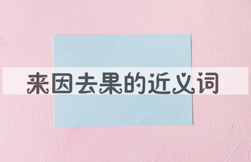 用来因去果造句