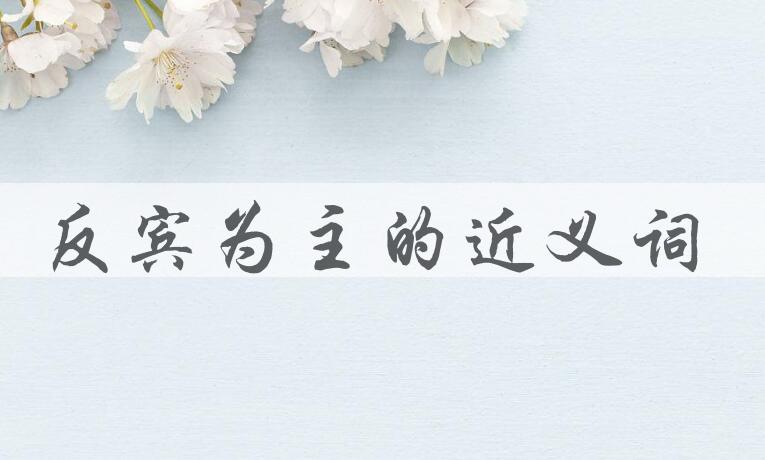 用反宾为主造句