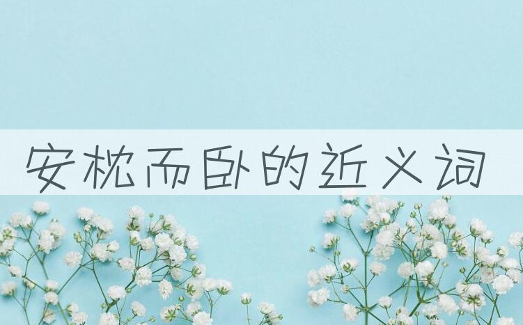 用安枕而卧造句
