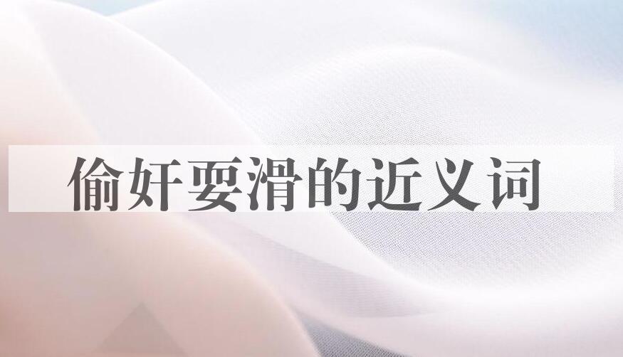 用偷奸耍滑造句