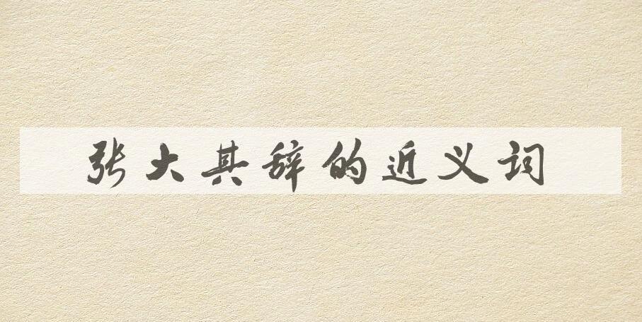 用张大其辞造句