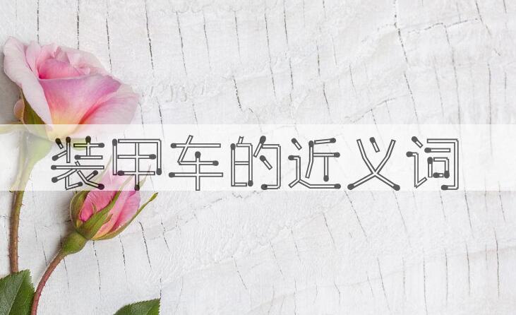 用装甲车造句