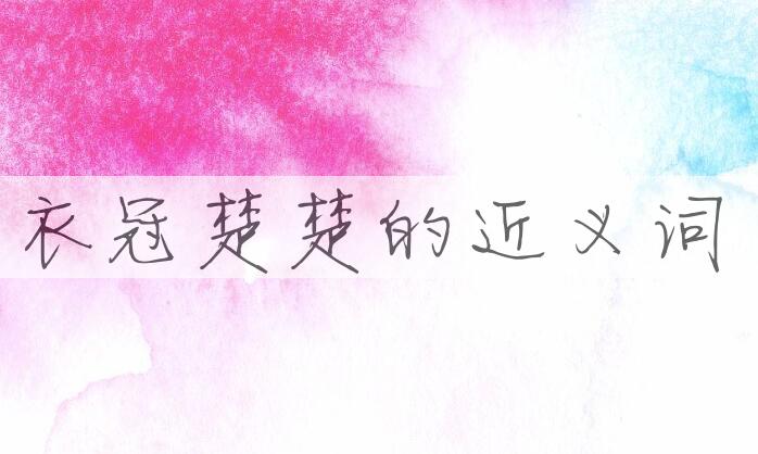 用衣冠楚楚造句