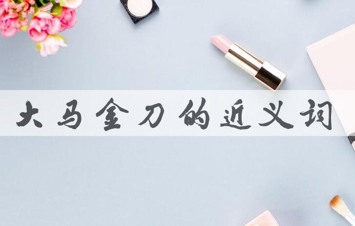 用大马金刀造句