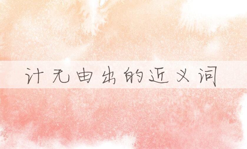 用计无由出造句