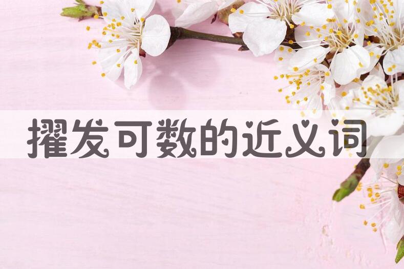 用擢发可数造句