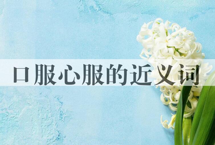 用口服心服造句