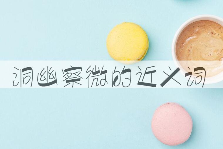 用洞幽察微造句