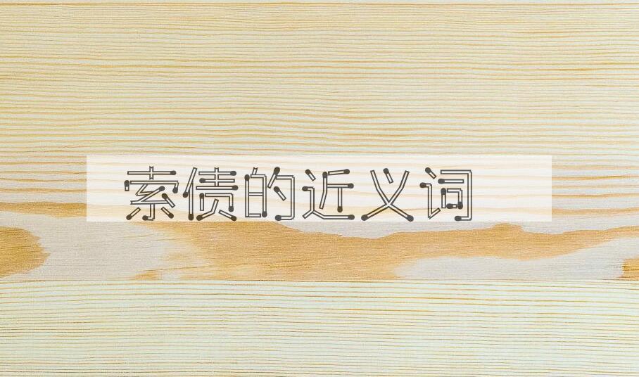 用索债造句
