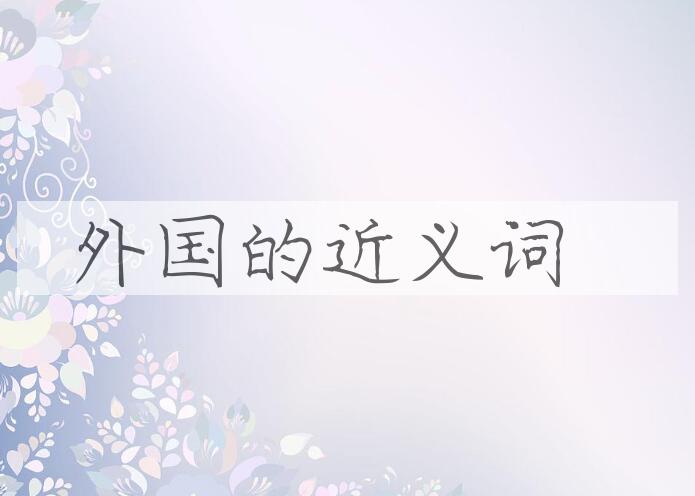 用外国造句