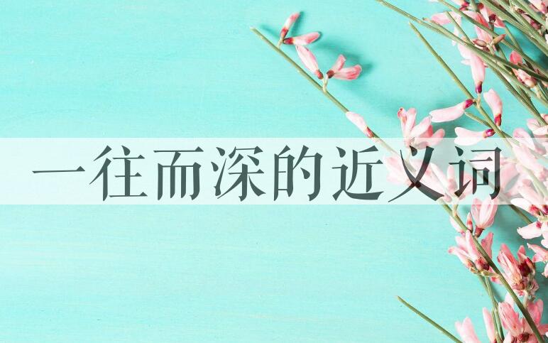 用一往而深造句