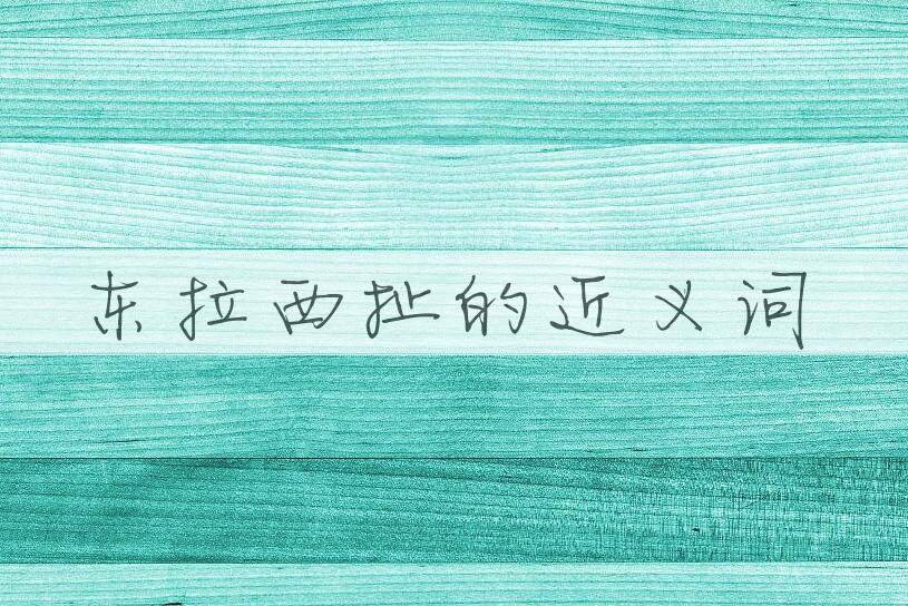 用东拉西扯造句