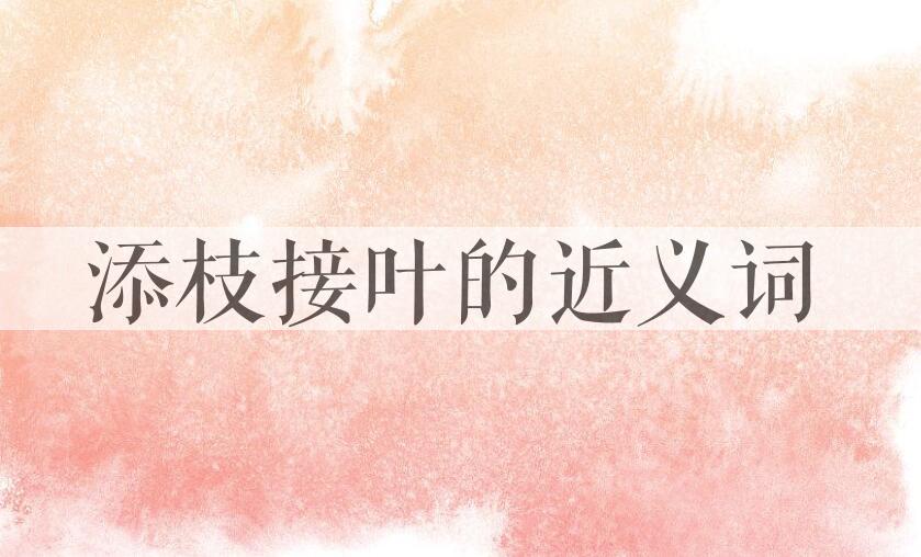 用添枝接叶造句