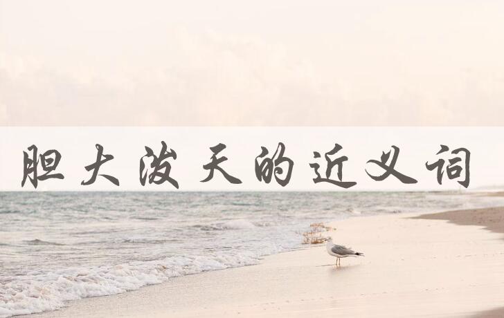 用胆大泼天造句