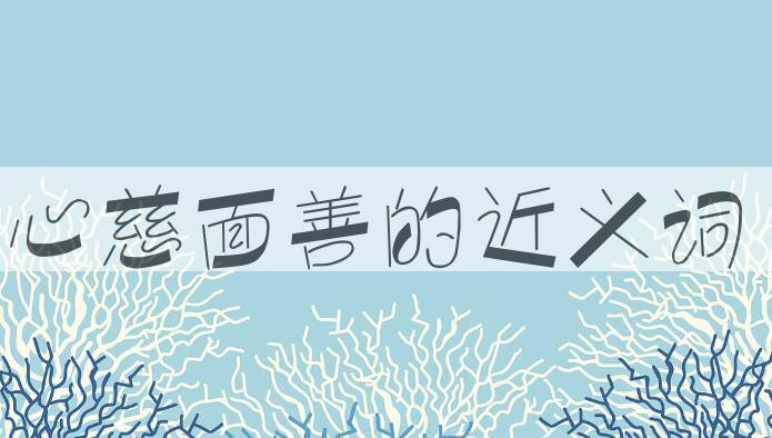 用心慈面善造句