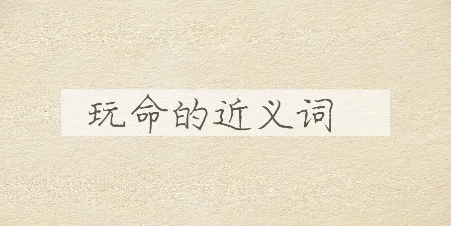 用玩命造句