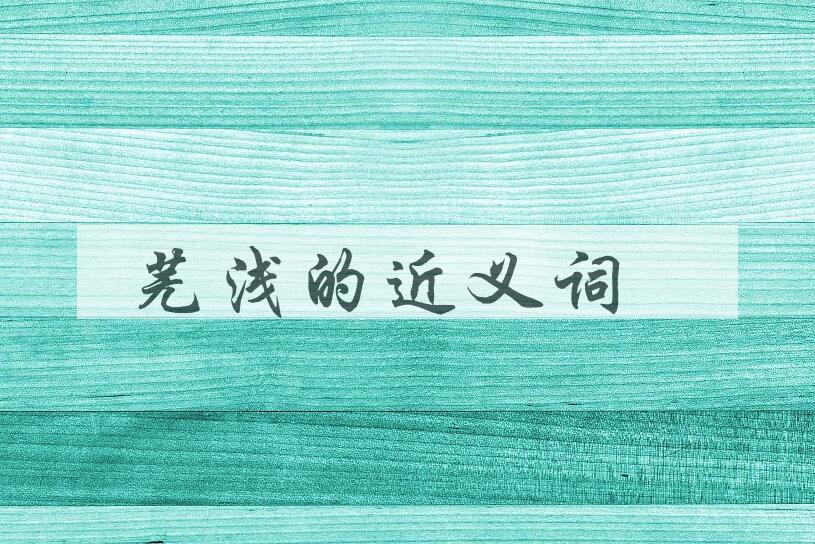 用芜浅造句