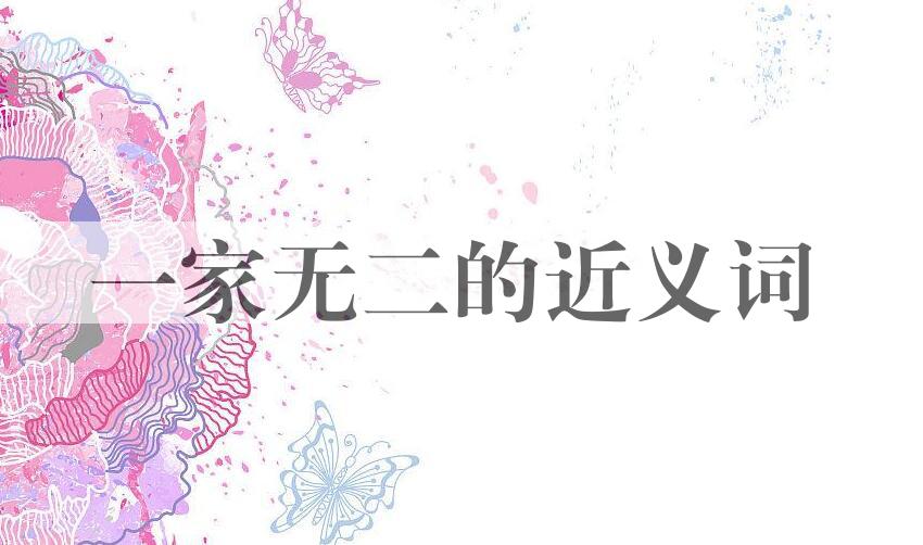 用一家无二造句