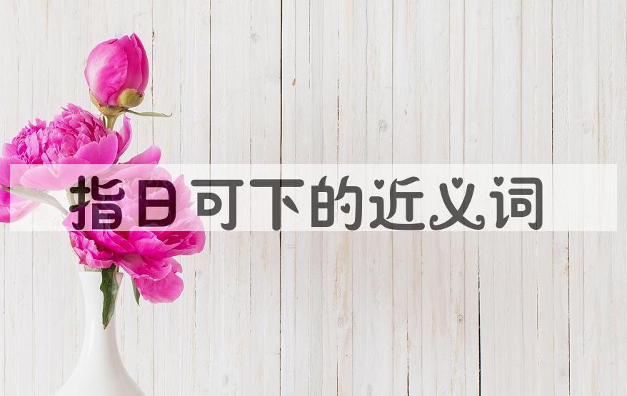 用指日可下造句